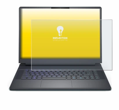 Abbildung des Geräts Dell Alienware 16 Area-51 mit einer Vielzahl des Displayschutzes.