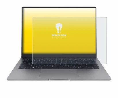 Abbildung des Geräts Honor MagicBook X14 Plus 2025 mit einer Vielzahl des Displayschutzes.