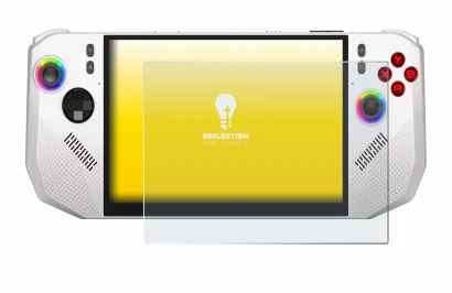 Abbildung des Geräts MSI Claw A8 BZ2EM mit einer Vielzahl des Displayschutzes.