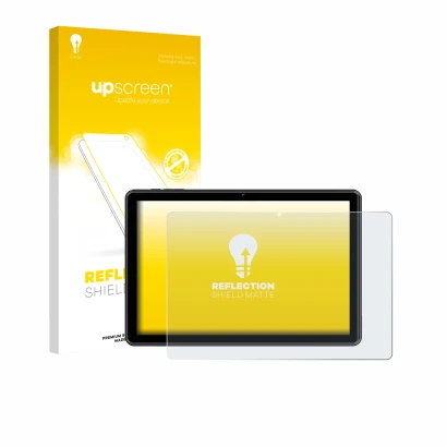 Vorderseite einer Produktverpackung mit dem Markenlogo upscreen. Daneben ist das Gerät Hasskya K30/K50/K70 10.1