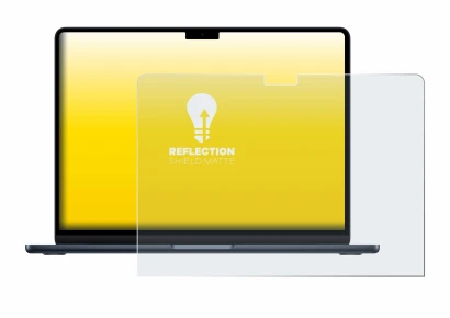 Abbildung des Geräts Apple MacBook Air 13" M5 2026 mit einer Vielzahl des Displayschutzes.