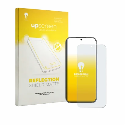 Vorderseite einer Produktverpackung mit dem Markenlogo upscreen. Daneben ist das Gerät Honor 600 Pro mit dem zugehörigen Displ