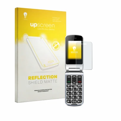 Vorderseite einer Produktverpackung mit dem Markenlogo upscreen. Daneben ist das Gerät Sweetlink F1PLUS mit dem zugehörigen Di