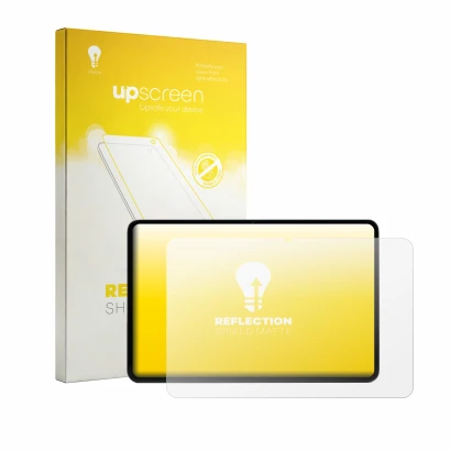 Vorderseite einer Produktverpackung mit dem Markenlogo upscreen. Daneben ist das Gerät RedMagic Gaming Tablet 5 Pro mit dem zu