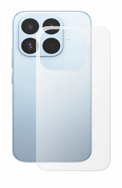 Abbildung des Geräts Xiaomi 17T (Rückseite) mit einer Vielzahl des Displayschutzes.