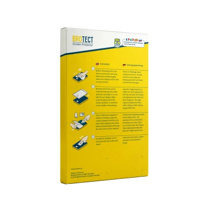 Rückseite einer Produktverpackung mit dem Markenlogo BROTECT