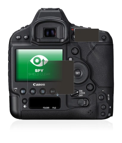 Abbildung des Geräts Canon EOS 1Ds Mark II mit einer Vielzahl des Displayschutzes.