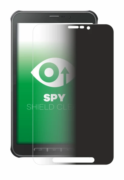 Abbildung des Geräts Samsung Galaxy Tab Active SM-T365 mit einer Vielzahl des Displayschutzes.
