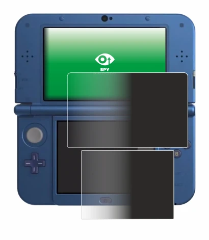 Abbildung des Geräts Nintendo New 3DS XL mit einer Vielzahl des Displayschutzes.