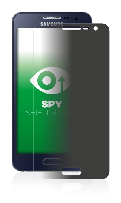 Abbildung des Geräts Samsung Galaxy A3 2015 mit einer Vielzahl des Displayschutzes.