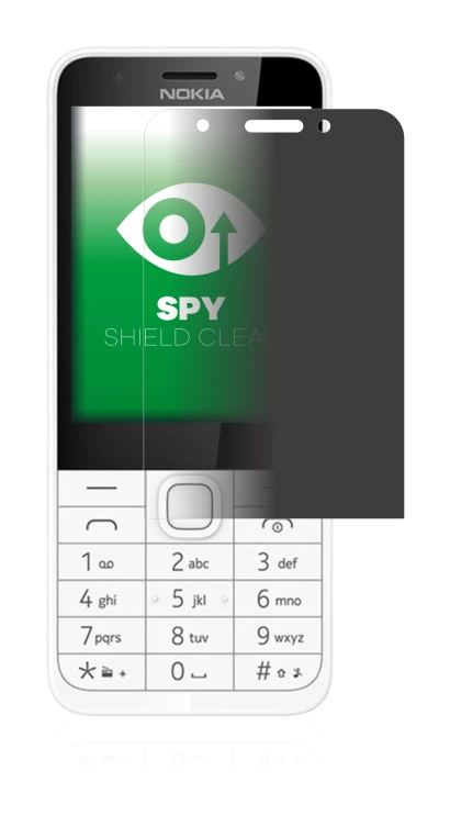 Abbildung des Geräts Nokia 230 mit einer Vielzahl des Displayschutzes.