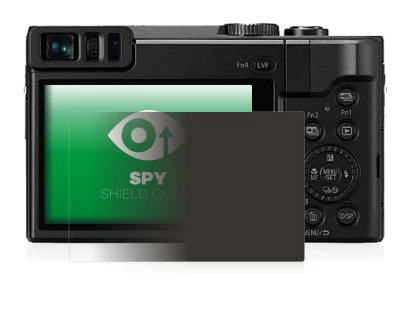 Abbildung des Geräts Panasonic Lumix DC-TZ91 mit einer Vielzahl des Displayschutzes.