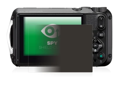 Abbildung des Geräts Ricoh WG-6 mit einer Vielzahl des Displayschutzes.