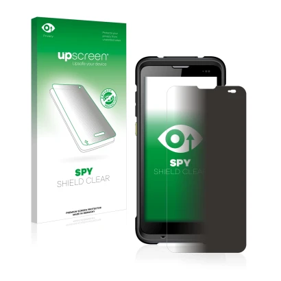 Vorderseite einer Produktverpackung mit dem Markenlogo upscreen. Daneben ist das Gerät Chainway C66 mit dem zugehörigen Displa