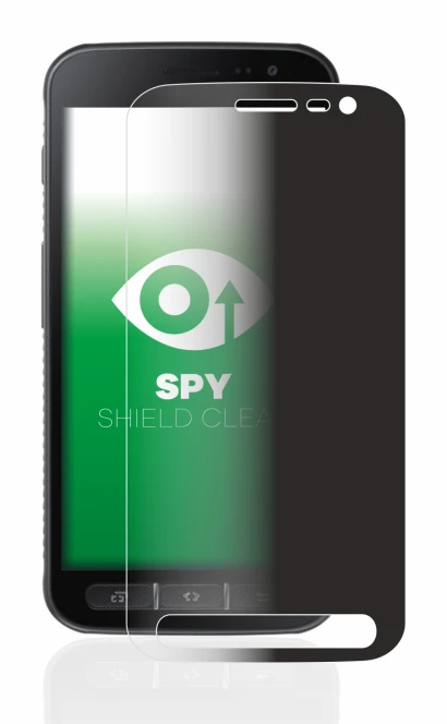 Abbildung des Geräts Samsung Galaxy XCover 4s mit einer Vielzahl des Displayschutzes.