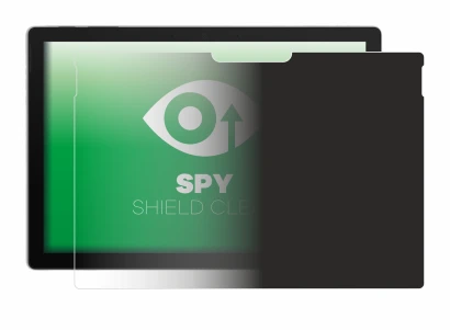 Abbildung des Geräts Microsoft Surface Pro 7 mit einer Vielzahl des Displayschutzes.