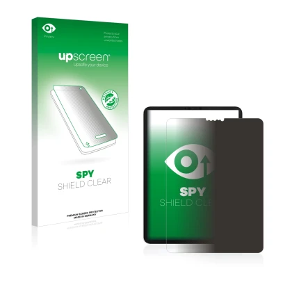 Vorderseite einer Produktverpackung mit dem Markenlogo upscreen. Daneben ist das Gerät Apple iPad Pro 11" WiFi 2020 (2. Gen.) 