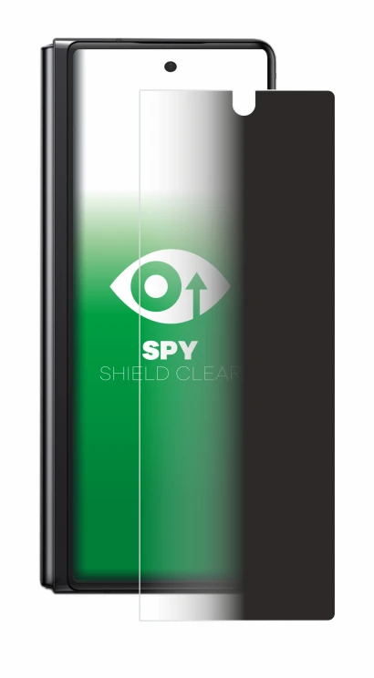 Abbildung des Geräts Samsung Galaxy Z Fold 2 5G mit einer Vielzahl des Displayschutzes.