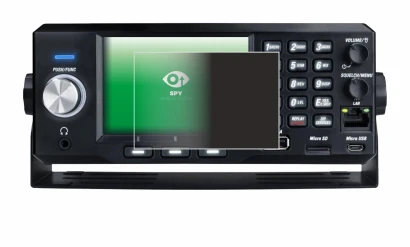 Abbildung des Geräts Uniden SDS200E mit einer Vielzahl des Displayschutzes.