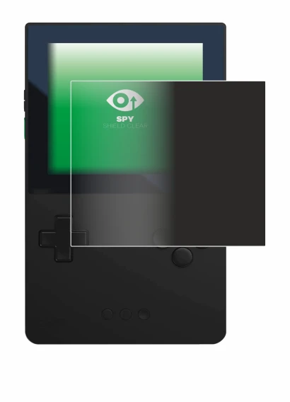 Abbildung des Geräts Analogue Pocket mit einer Vielzahl des Displayschutzes.