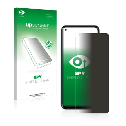 Vorderseite einer Produktverpackung mit dem Markenlogo upscreen. Daneben ist das Gerät Ulefone Note 11P mit dem zugehörigen Di