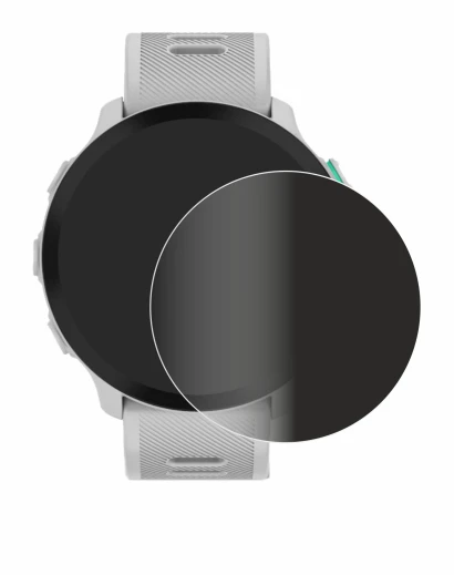 Abbildung des Geräts Garmin Forerunner 55 mit einer Vielzahl des Displayschutzes.