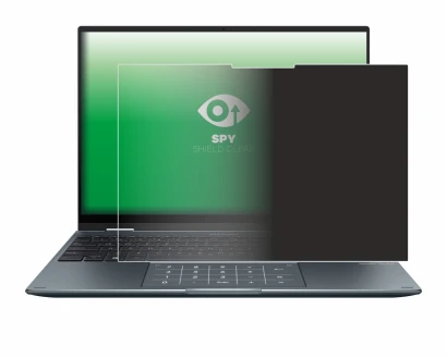 Abbildung des Geräts ASUS ZenBook 14 Flip OLED mit einer Vielzahl des Displayschutzes.