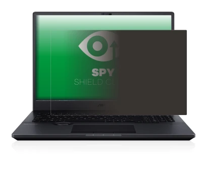 Abbildung des Geräts ASUS ProArt StudioBook Pro 16 OLED mit einer Vielzahl des Displayschutzes.