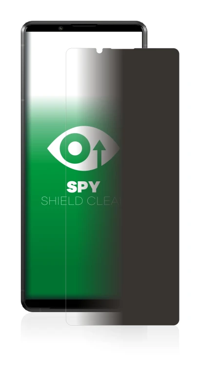 Abbildung des Geräts Sony Xperia Pro-I mit einer Vielzahl des Displayschutzes.