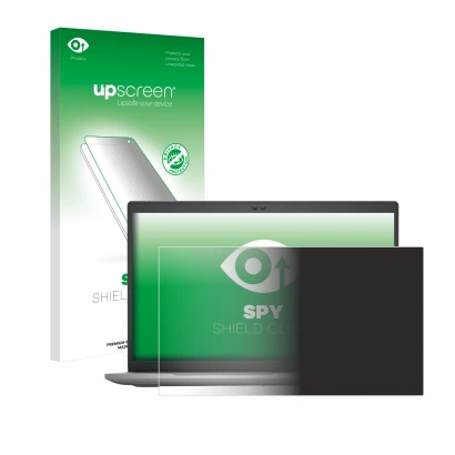 Vorderseite einer Produktverpackung mit dem Markenlogo upscreen. Daneben ist das Gerät Dell Latitude 5520 mit dem zugehörigen 