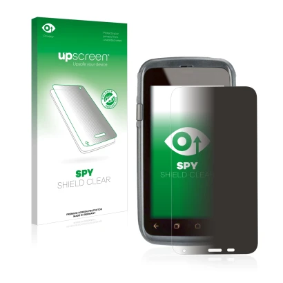 Vorderseite einer Produktverpackung mit dem Markenlogo upscreen. Daneben ist das Gerät Honeywell Dolphin CT60 XP mit dem zugeh