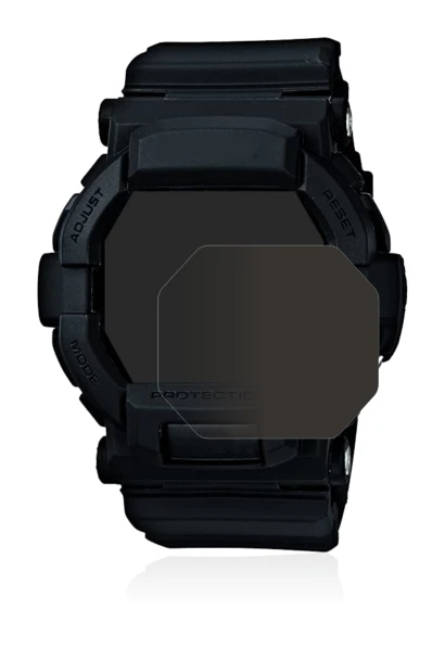 Abbildung des Geräts Casio G-Shock GD350 mit einer Vielzahl des Displayschutzes.