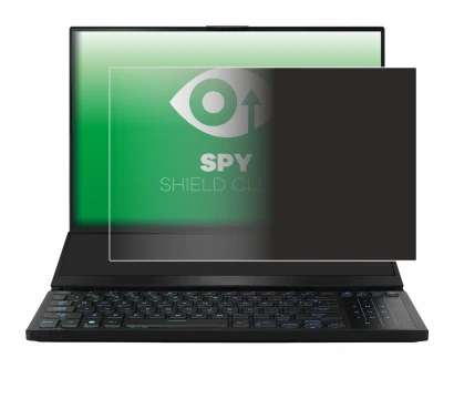 Abbildung des Geräts ASUS ROG Zephyrus Duo 16 2023 mit einer Vielzahl des Displayschutzes.