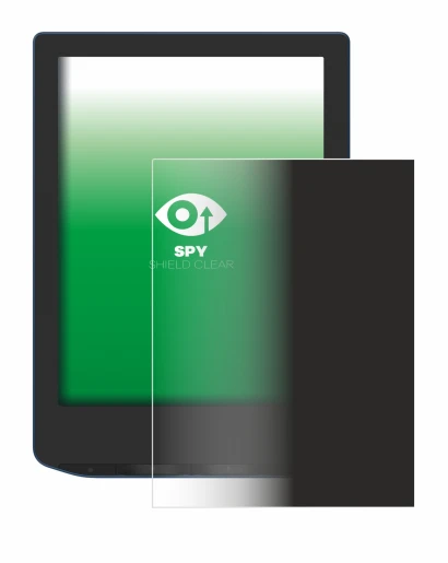 Abbildung des Geräts PocketBook Verse Pro mit einer Vielzahl des Displayschutzes.