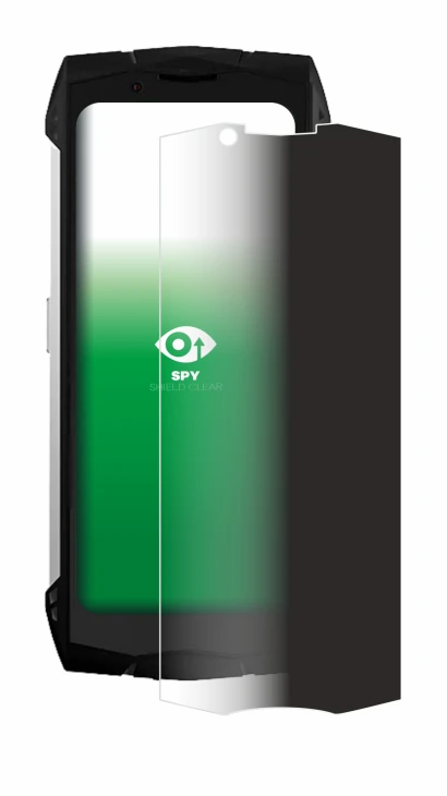 Abbildung des Geräts Doogee S Mini mit einer Vielzahl des Displayschutzes.