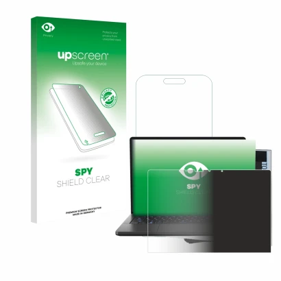 Vorderseite einer Produktverpackung mit dem Markenlogo upscreen. Daneben ist das Gerät ASUS ROG Zephyrus G14 2024 GA403 mit de