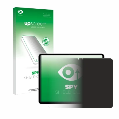 Vorderseite einer Produktverpackung mit dem Markenlogo upscreen. Daneben ist das Gerät Apple iPad Air 13" M2 WiFi 2024 (im Que