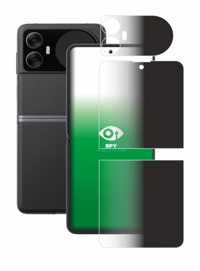 Abbildung des Geräts Blackview Hero 10 (Display+Rückseite) mit einer Vielzahl des Displayschutzes.