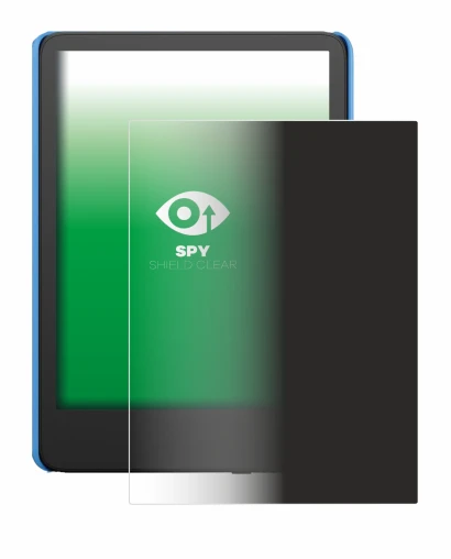 Abbildung des Geräts Amazon Kindle Kids (2024) mit einer Vielzahl des Displayschutzes.