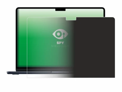 Abbildung des Geräts Apple MacBook Air 13" M4 2025 mit einer Vielzahl des Displayschutzes.