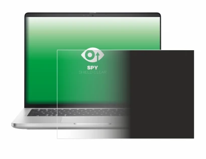 Abbildung des Geräts Dell Pro 14 Plus PB14250 mit einer Vielzahl des Displayschutzes.