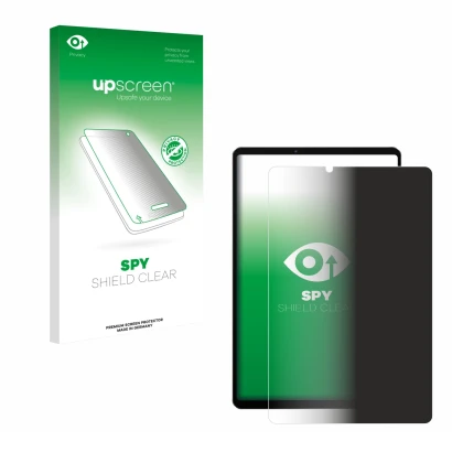 Vorderseite einer Produktverpackung mit dem Markenlogo upscreen. Daneben ist das Gerät Lenovo Legion Y700 2022 mit dem zugehör