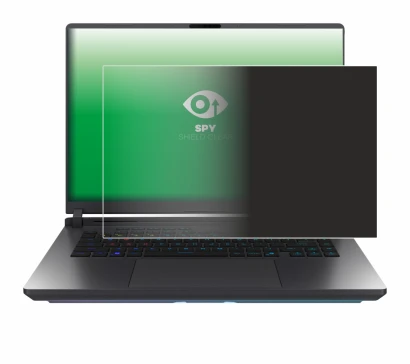 Abbildung des Geräts ASUS ROG Strix G16 2025 mit einer Vielzahl des Displayschutzes.