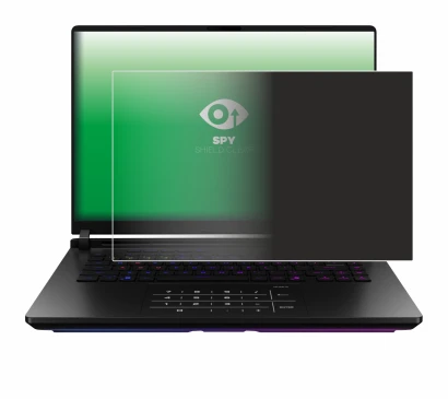 Abbildung des Geräts ASUS ROG Strix SCAR 18 2025 mit einer Vielzahl des Displayschutzes.