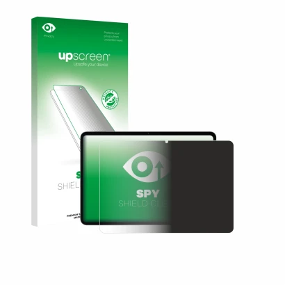 Vorderseite einer Produktverpackung mit dem Markenlogo upscreen. Daneben ist das Gerät Xiaomi Pad 7 (im Querformat) mit dem zu