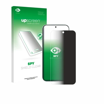 Vorderseite einer Produktverpackung mit dem Markenlogo upscreen. Daneben ist das Gerät Xiaomi Redmi Turbo 5 5G mit dem zugehör