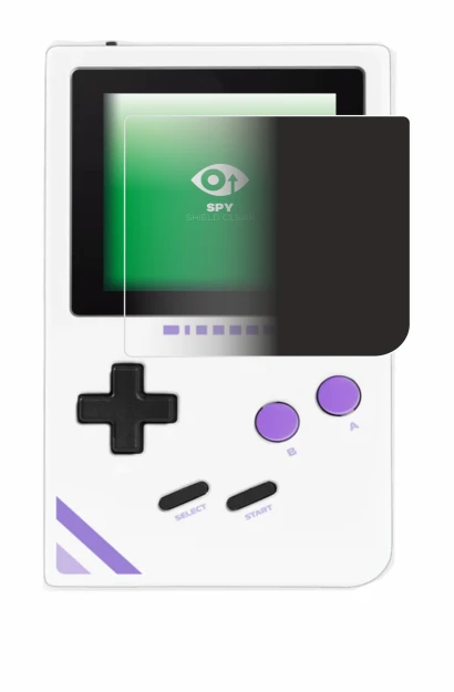 Abbildung des Geräts Modretro Chromatic mit einer Vielzahl des Displayschutzes.