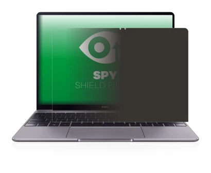 Abbildung des Geräts Huawei MateBook 13 2019 mit einer Vielzahl des Displayschutzes.