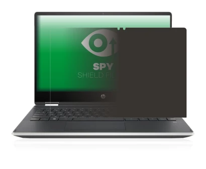 Abbildung des Geräts HP Pavilion x360 (14-dhX) mit einer Vielzahl des Displayschutzes.