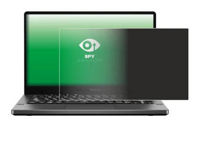 Abbildung des Geräts ASUS ROG Zephyrus G14 GA401 mit einer Vielzahl des Displayschutzes.